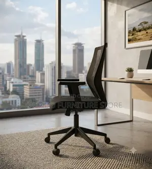 Office Chairs; Ergonomic Swivel Adjustable Office Mesh Chairs