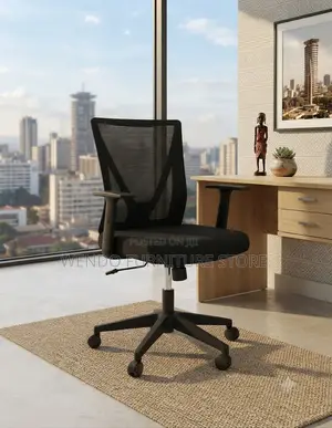 Office Chairs; Ergonomic Swivel Adjustable Office Mesh Chairs
