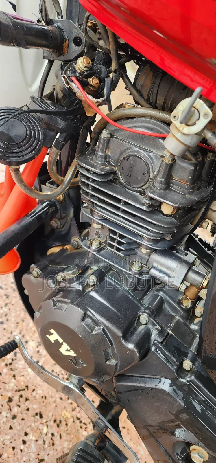 TVS HLX 125 2025 Red