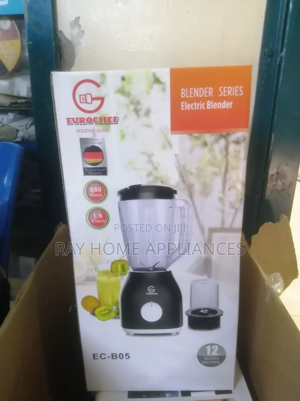 1.8litres 2 in 1 Eurochef Blender