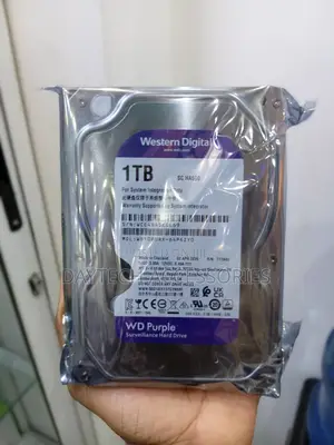 WD Purple Surveillance Hard Drive – 1TB 64 MB 5400 RPM WD10PURZ.
