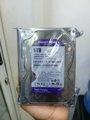 WD Purple Surveillance Hard Drive – 1TB 64 MB 5400 RPM WD10PURZ.