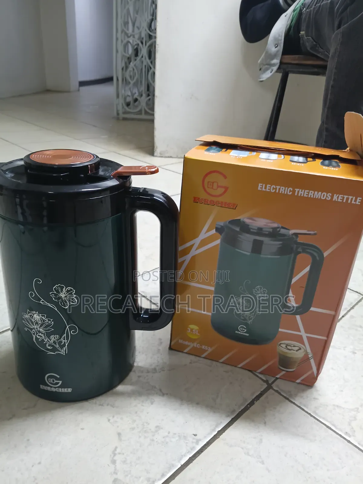 Eurochef Electric Thermo Kettle 3.5 Litres