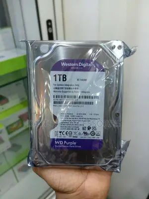 Western Digital (WD) Purple 1TB Surveillance Hard Drive.