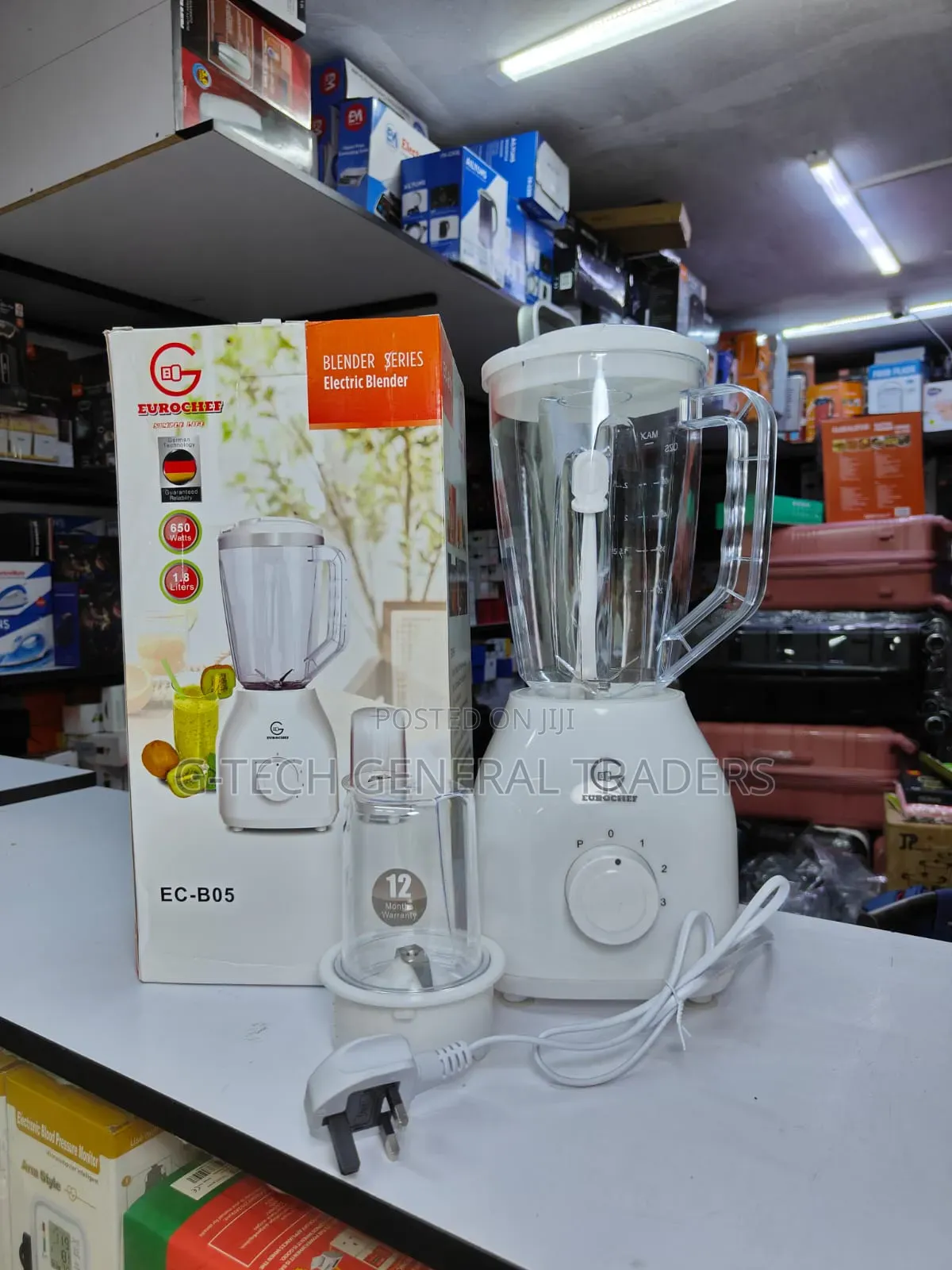 Eurochef 2in1 Blender Blender and Grinder (1 Year Warranty)