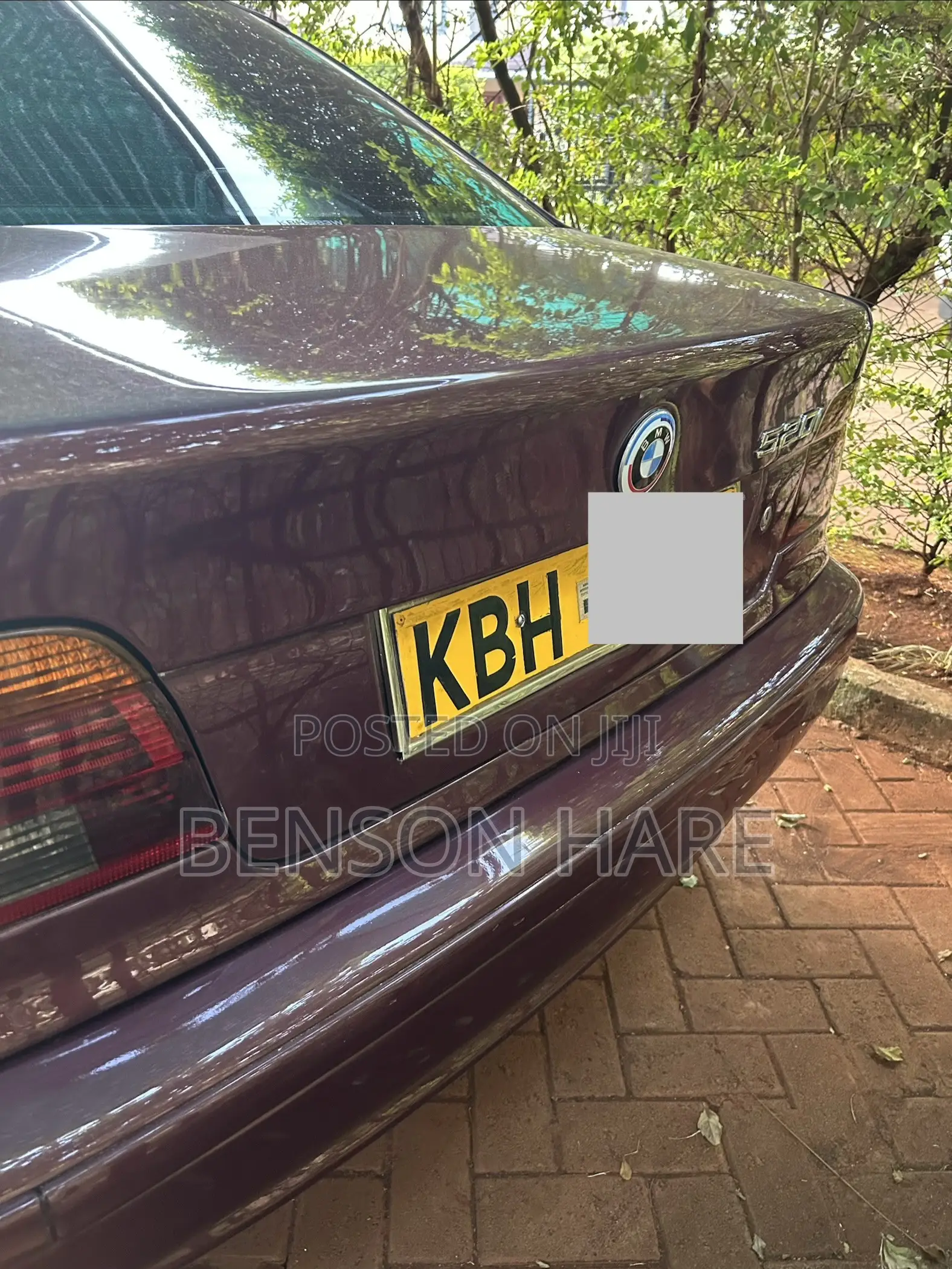 BMW 5 Series 2002 Burgundy