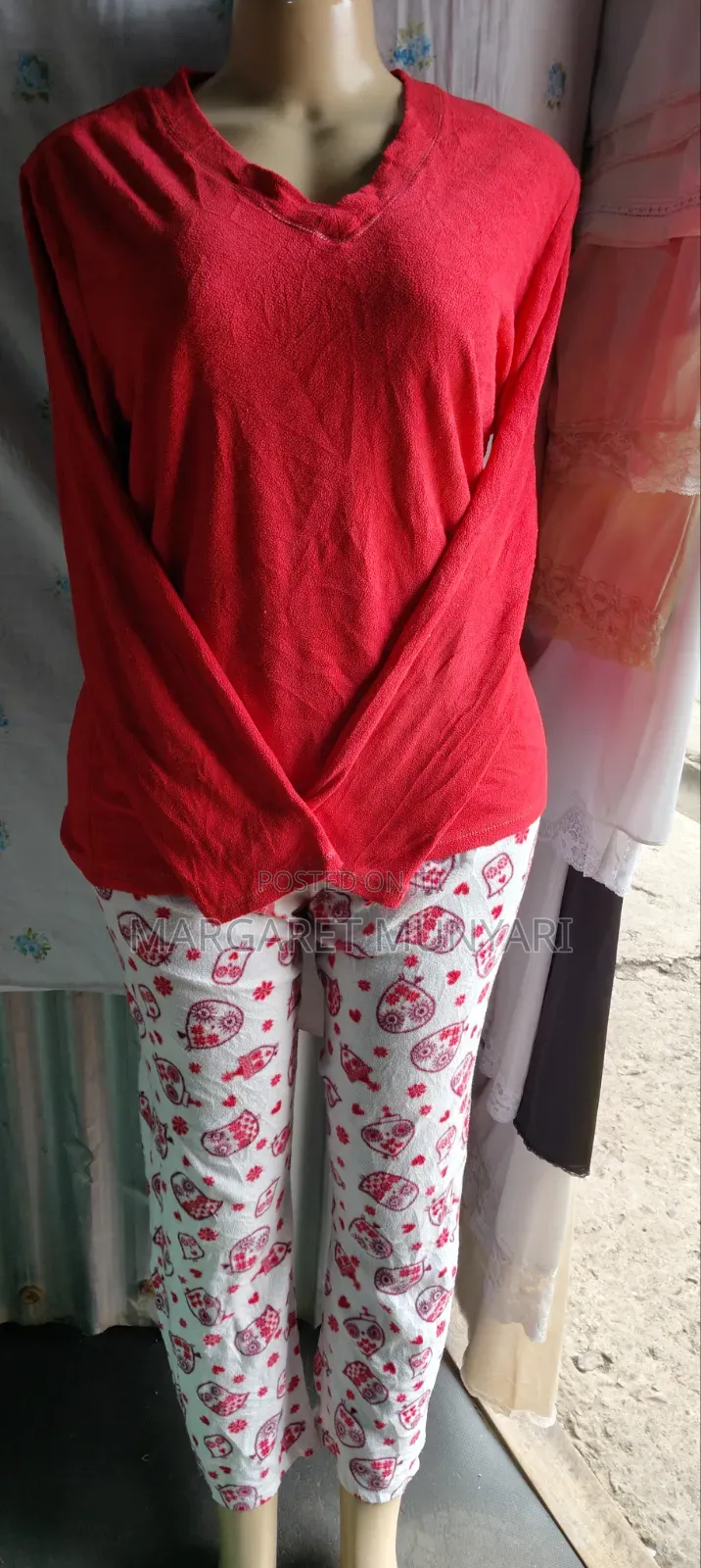 Red and Purple Fleeze Pajamas