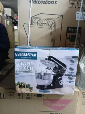 Globalstar 1200W Stand Mixer 5.2L Stainless Steel Bowl