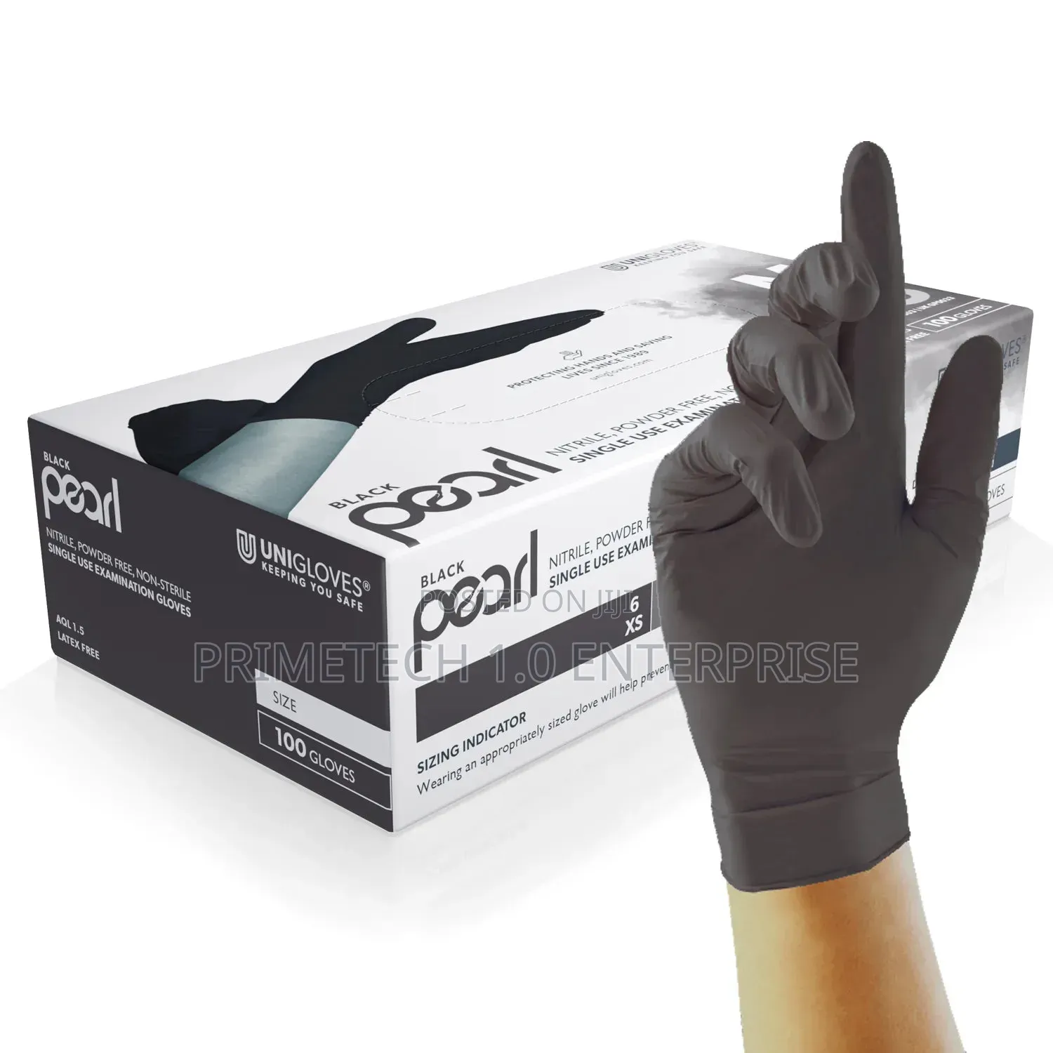 100pcs Disposable Nitrile Gloves – Powder Free
