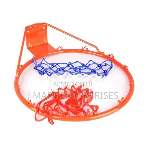 Heavy Duty 18'' Basketball Hoop Wall Mounted Rim With Net