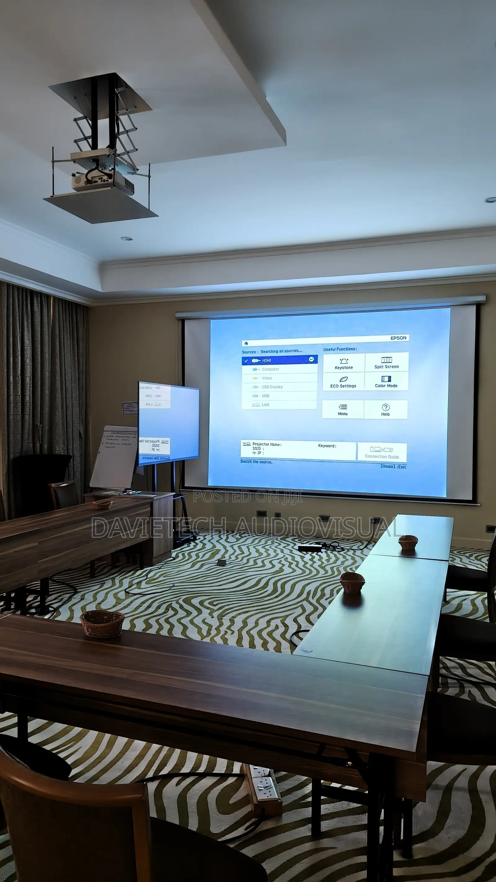 200 by 200 Electric Projector Screen