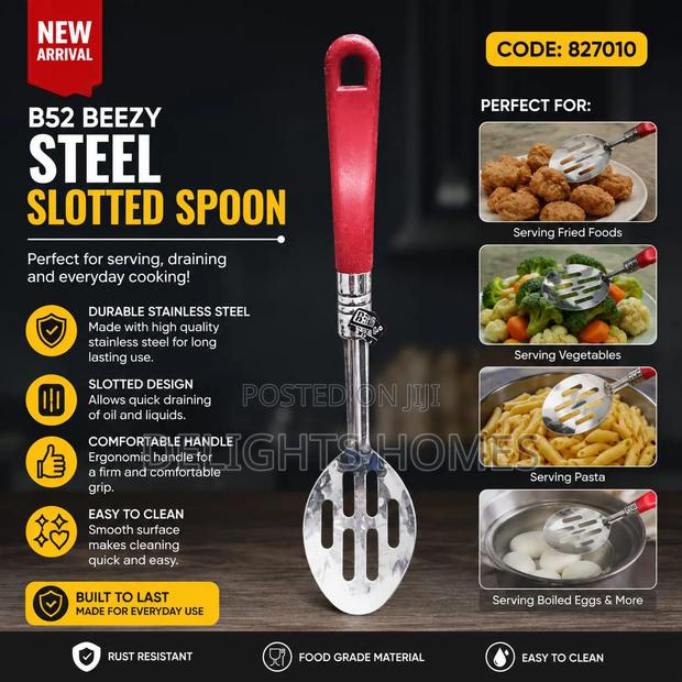 Beezy Steel Slotted Spoon_b