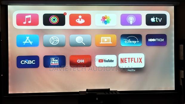 300 by 300 Electric Projection Screen - main view