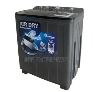Black Ramtons 15kgs Top Load Twin Tub Washing Machine