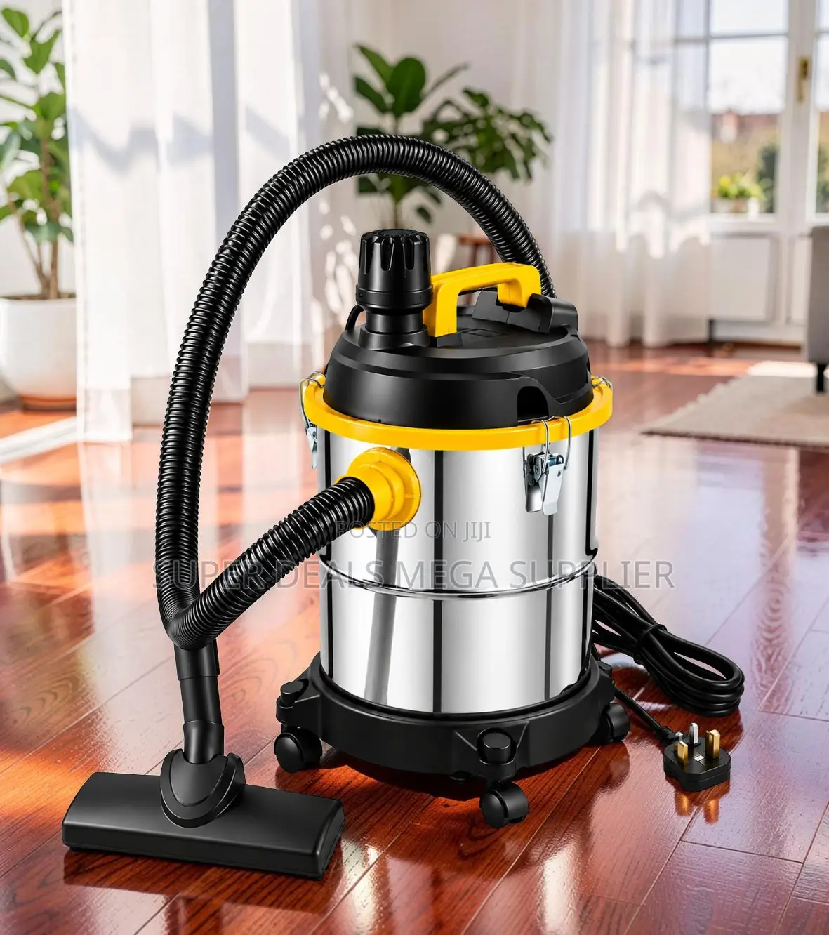 Durable Build Wet and Dry Vacuum Cleaner With Stainless Steel Tank