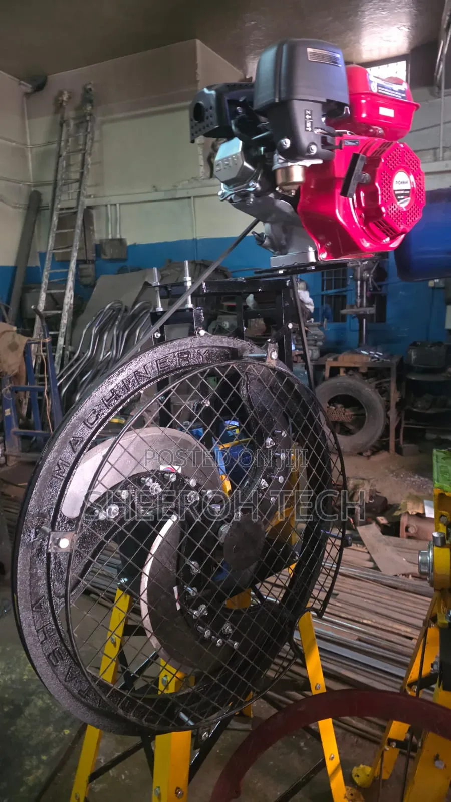 Three Blade Chaff Cutter With Engine