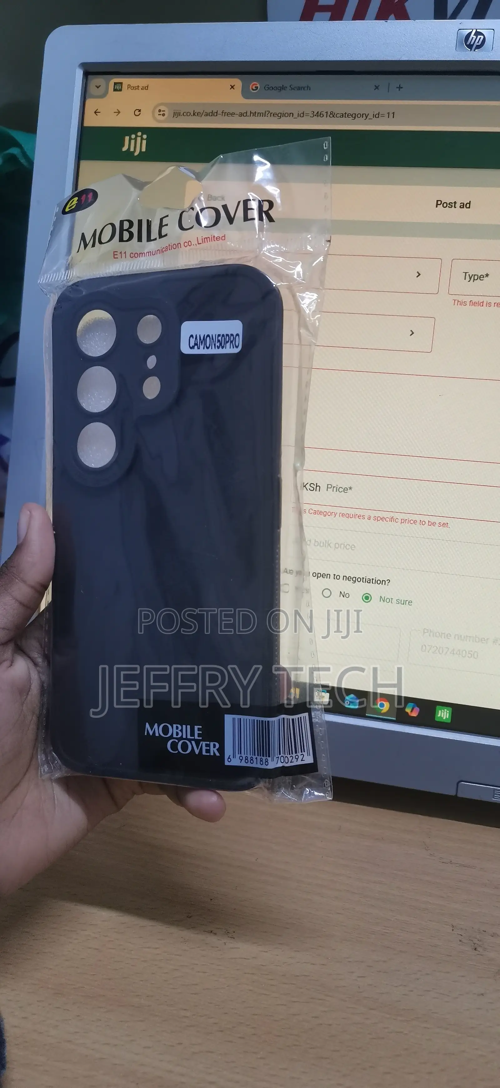 Tecno Camon 50 Pro Black Silicone Protective Back Cover