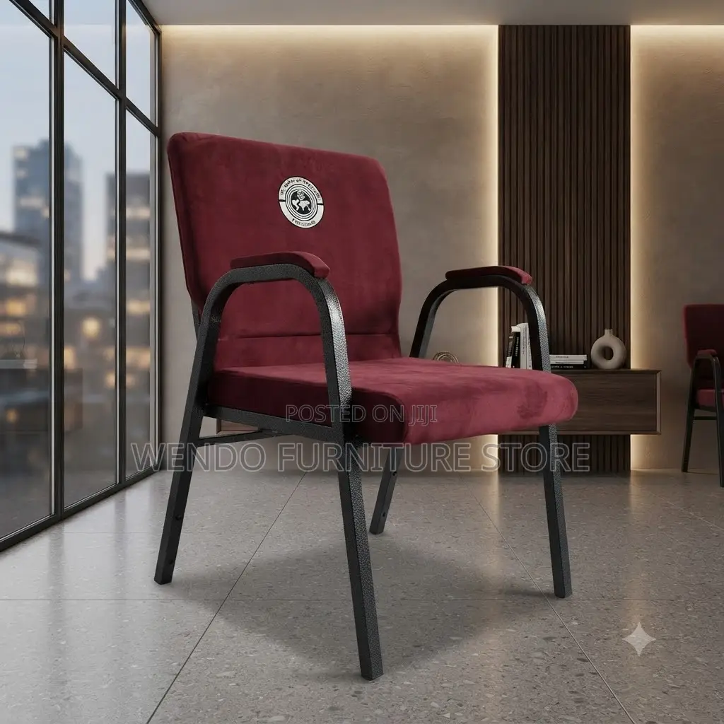 Office Chairs; Red Banquet Church Events Service Chairs