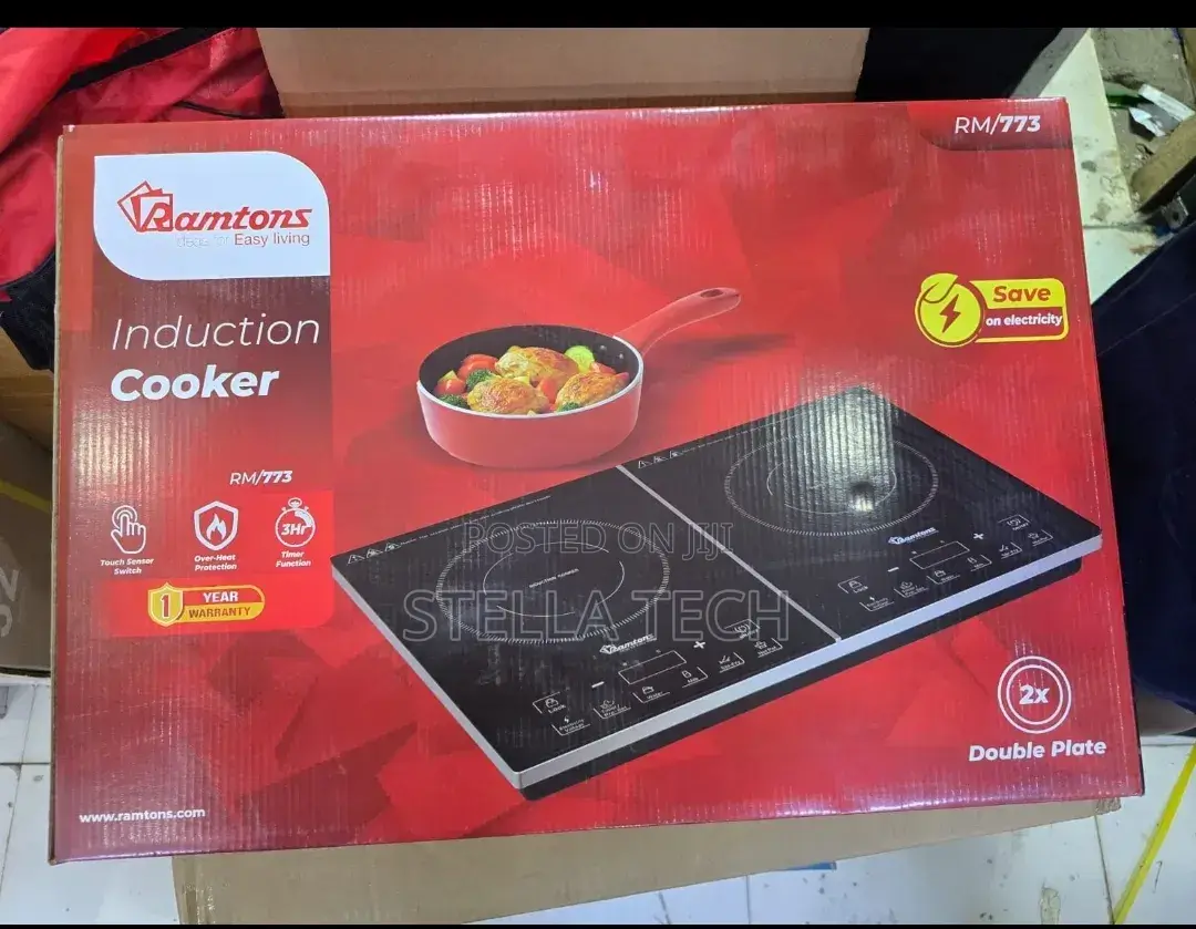 Double Ramtons Induction Cooker With Free Pan