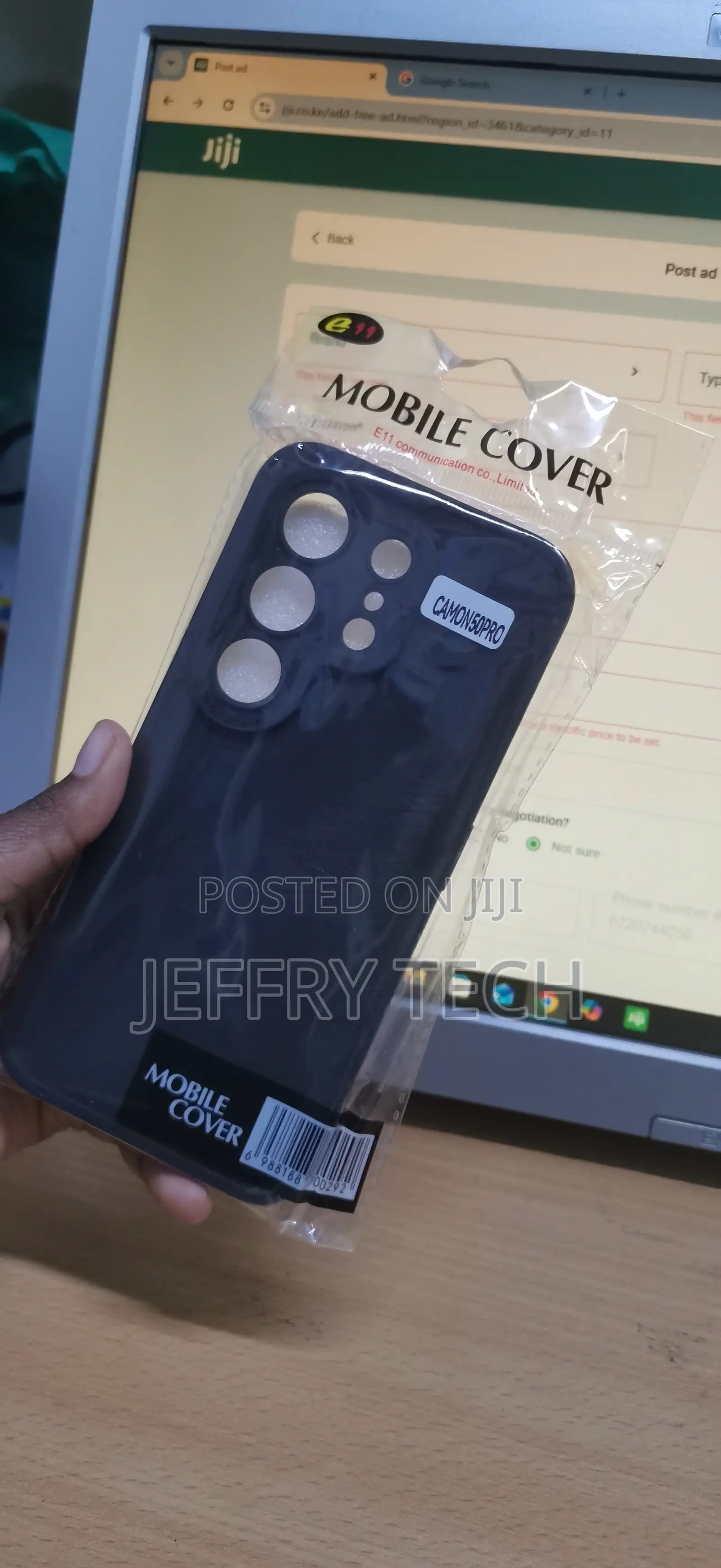 Tecno Camon 50 Pro Black Silicone Protective Back Cover