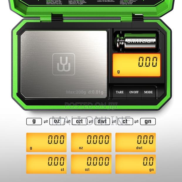 Portable Jewelry Gram Scale With LCD Tare Calibration Weight for Gold