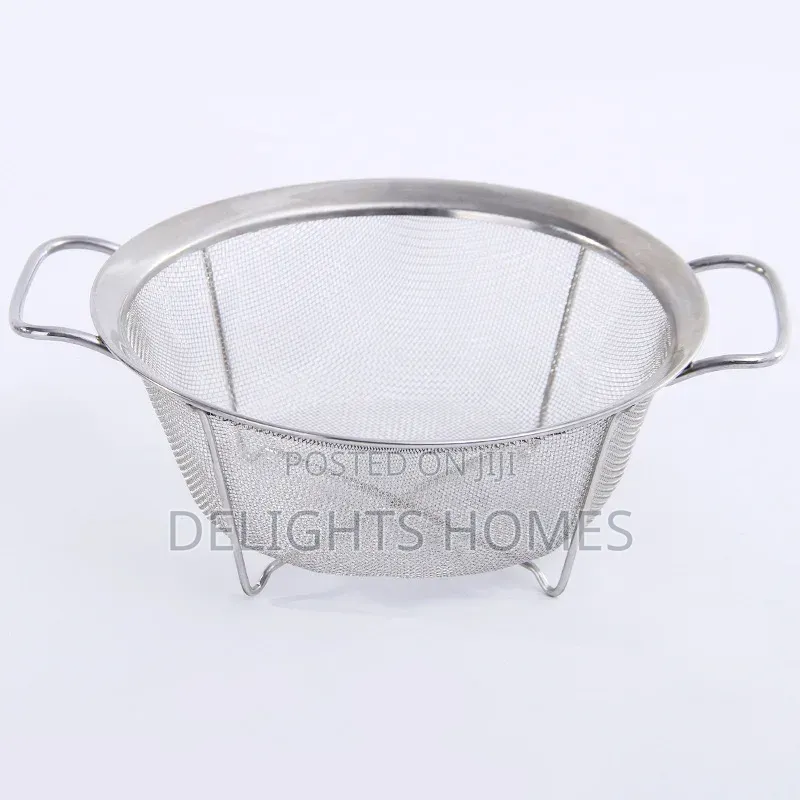 Steel Strainer Colander With Handle_b