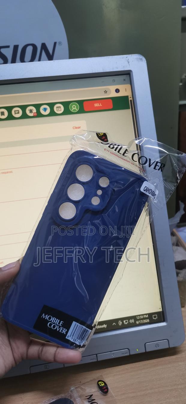 Tecno Camon 50 Blue Soft Silicone Back Cover - thumbnail 2