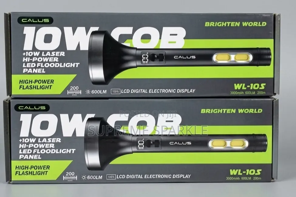 Calus WL-10S 10W LED Flashlight Laser Torch 600LM. Torch