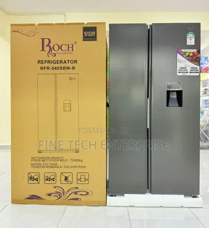 Roch Side by Side 439litres aRFR-540SBW-B Refrigerator With Dispenser