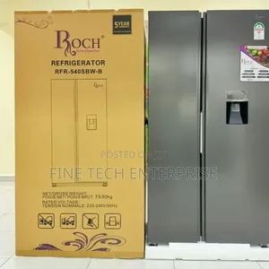 Roch Side by Side 439litres aRFR-540SBW-B Refrigerator With Dispenser