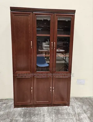 3-Door Mahogany Files Cabinet