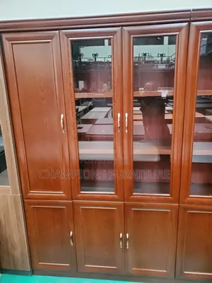 3-Door Mahogany Files Cabinet