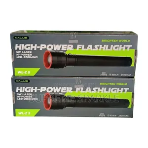 CALUS WL-Z 5 High Power LED Flashlight 800LM 2400mAh Zoom Torch
