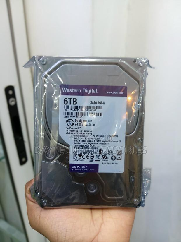 Western Digital Purple 6TB Surveillance Hard Drive WD62PURX-64P6ZY0