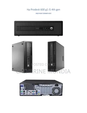 Desktop Computer HP ProDesk 600 G1 8GB Intel Core i5 HDD 500GB