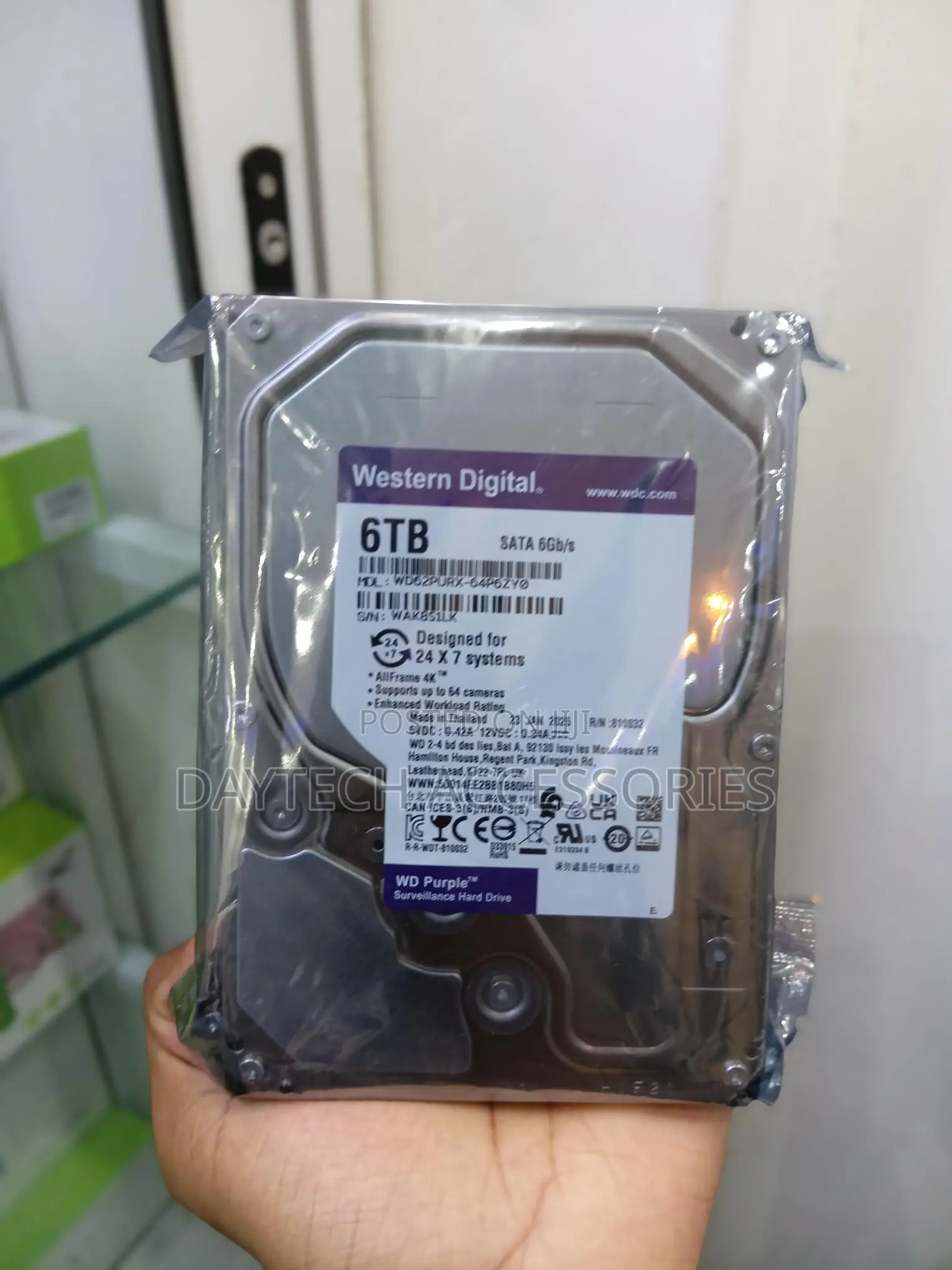 WD Purple 6TB Surveillance Internal Hard Disk Drive