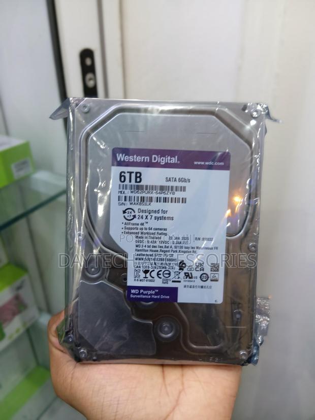 WD Purple 6TB Surveillance Internal Hard Disk Drive - main view