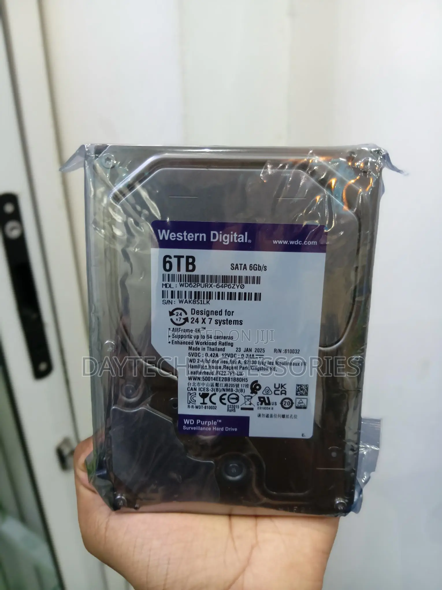 WD Purple 6TB Surveillance Internal Hard Disk Drive