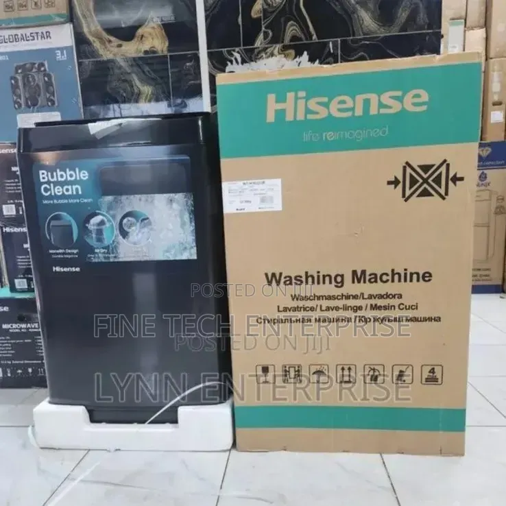 Hisense WT3K1423UB Top Loader Washing Machine, 14KG - Crystal Grey