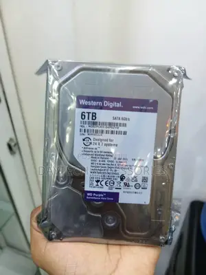 WD Purple Surveillance Hard Drive 6TB 64MB 5700rpm – (WD60PURZ)
