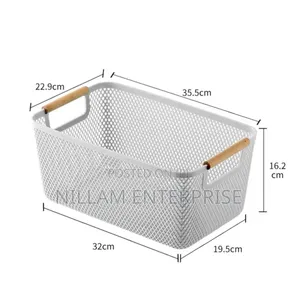 Large Plastic Storage Basket