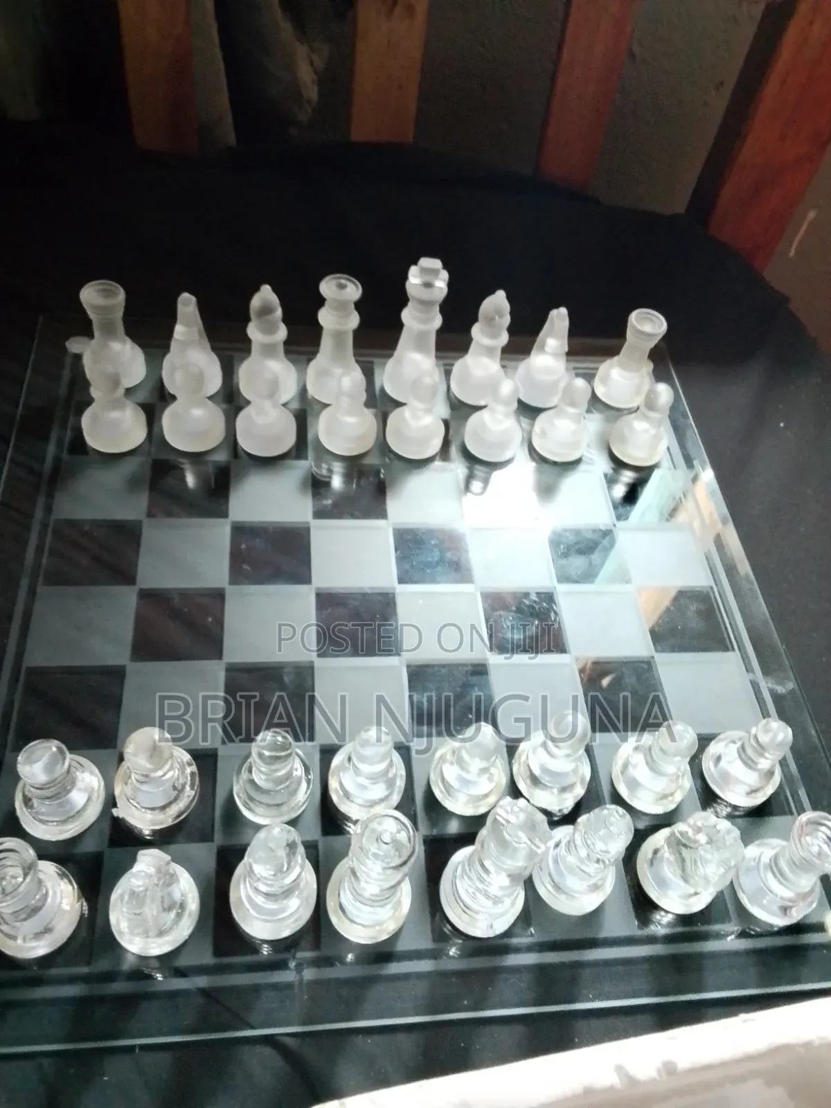 Elegant Glass Chess Set