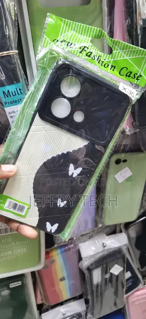 Itel P55 Split-Color Yin-Yang Style Butterfly Phone Case