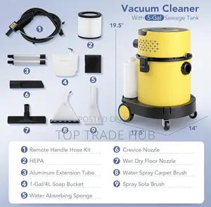 Toller 20L Wet and Dry Commercial Carpet Cleaner/Sofa Cleaner