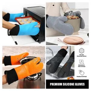 A Pair of Silicone Oven Gloves