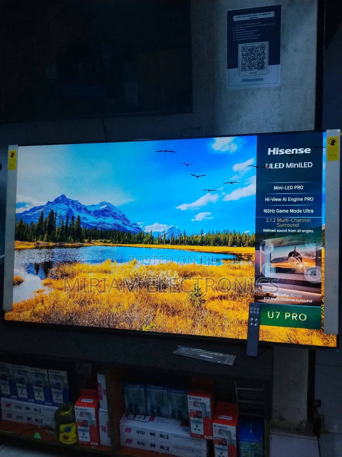 Hisense 75" Uled Miniled Pro Smart TV With Dolby Vision and Atmos