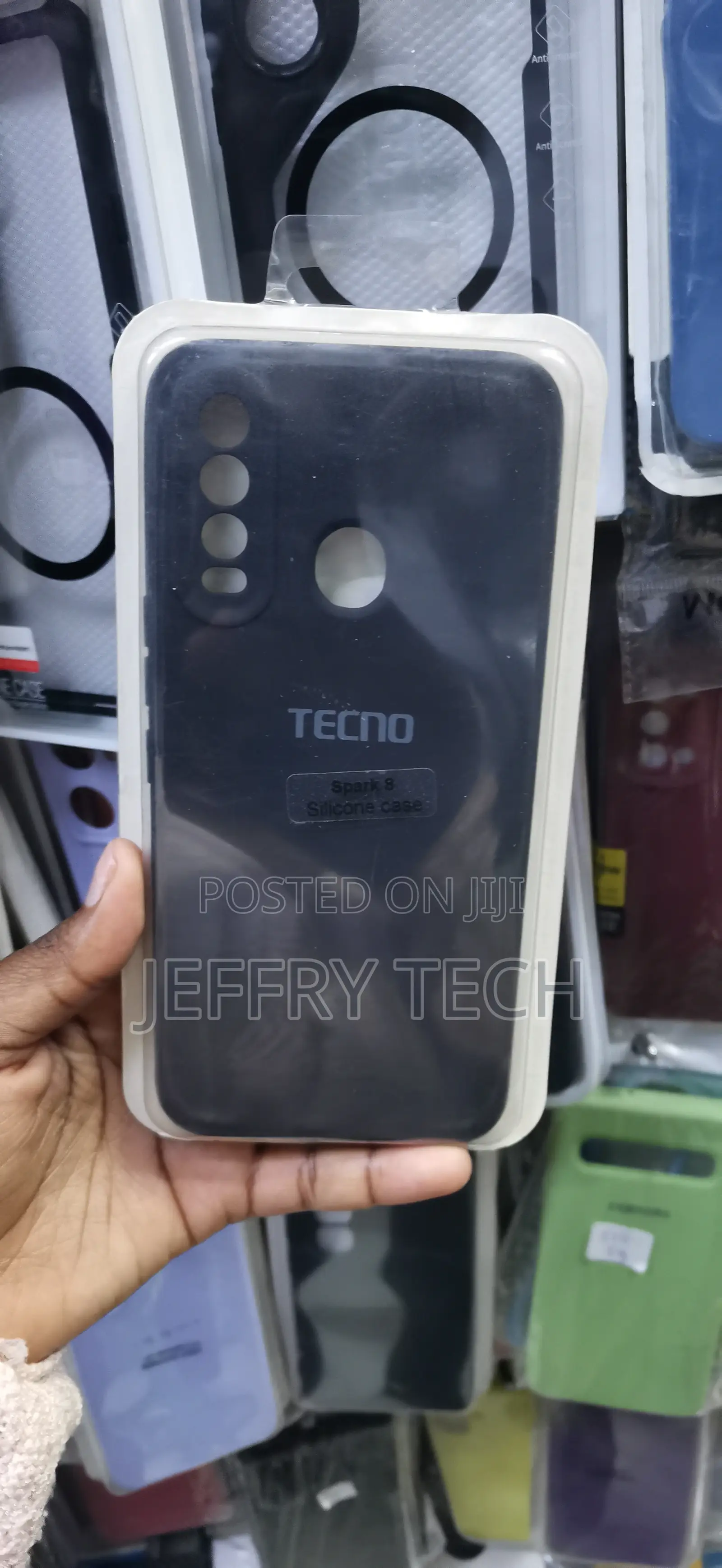 Tecno Spark 8 Silicone Case Features Precise Cutouts