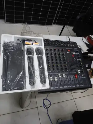 Omax Public Address Mid Kit With Omax Microphone 6-Channel Mixer