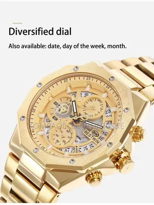 Bestwin Gent's Skeleton Face Design Executive Designer Watches