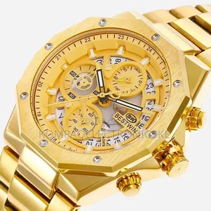 Bestwin Gent's Skeleton Face Design Executive Designer Watches